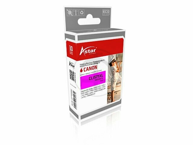 Astar Tinte für Canon CLI-571XL TS5050 magenta Astar Tinte für Canon CLI-571XL TS5050 magenta