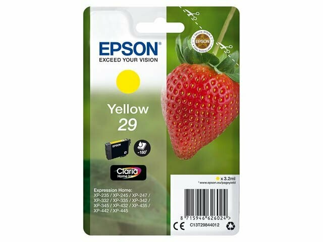 Epson Tinte T29 XP-345 Yellow Epson Tinte T29 XP-345 Yellow