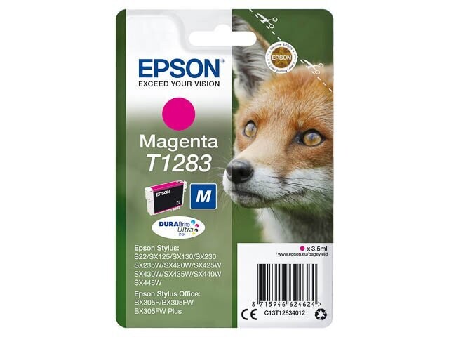 Epson Tinte T1283 SX435W Magenta Epson Tinte T1283 SX435W Magenta