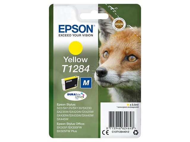 Epson Tinte T1284 SX435W Yellow Epson Tinte T1284 SX435W Yellow