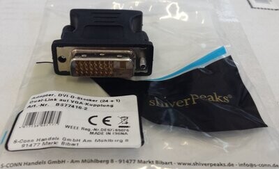 Adapter shiverpeaks VGA Kupplung an DVI-D 24-+1