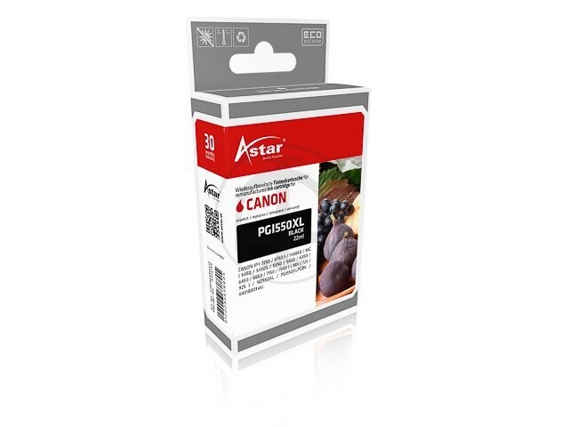 Astar Tinte für Canon PGI-550XL iP7250 Black
