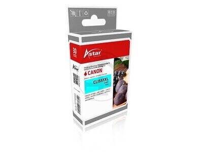 Astar Tinte für Canon CLI-551XL iP7250 Cyan
