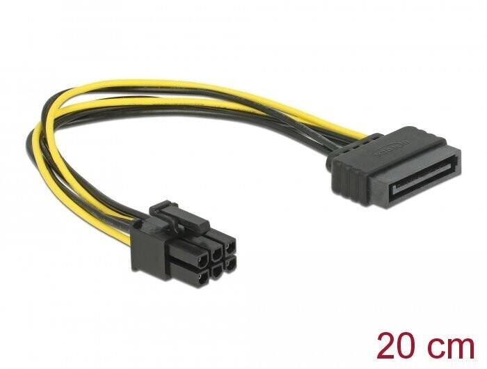 DeLock Stromadapter 6 pol. PCI-E zu SATA DeLock Stromadapter 6 pol. PCI-E zu SATA