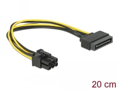 DeLock Stromadapter 6 pol. PCI-E zu SATA
