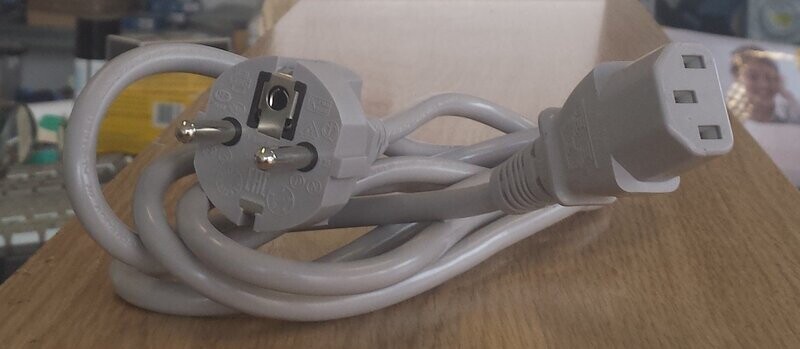 PC Stromkabel Kaltgerätekabel Netzkabel 1,8 m grau PC Stromkabel Kaltgerätekabel Netzkabel 1,8 m grau