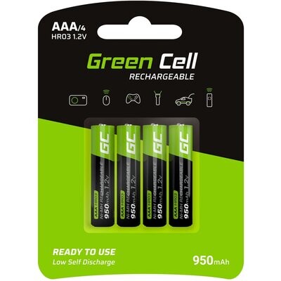 Green Cell Akkus AAA HR03 1,2 V 950 mAh 4er