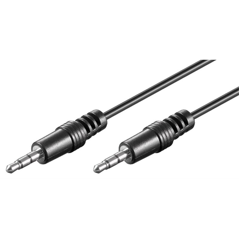 Audionkabel 3,5 mm Klinken-Stecker  2,5 m schwarz