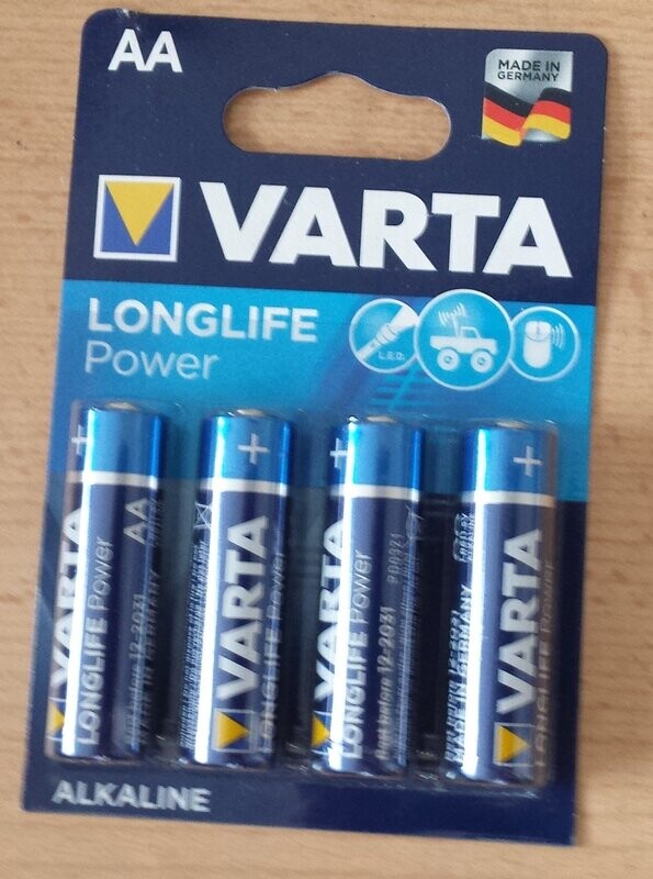 Varta Batterien Longlife Power AA Mignon LR6 1,5 V 4er Varta Batterien Longlife Power AA Mignon LR6 1,5 V 4er