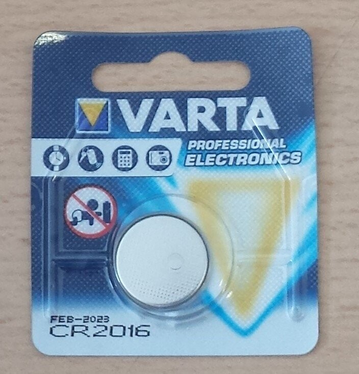 Varta Lithium Knopfzelle CR2016 Varta Lithium Knopfzelle CR2016 "Professional Electronics" 3 V