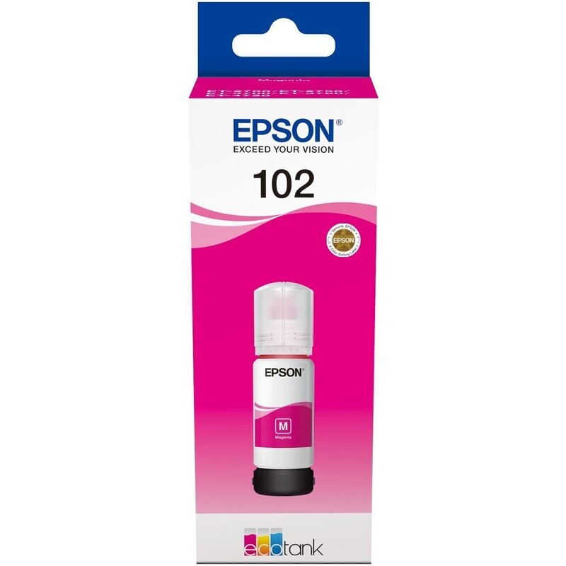 Epson 102 Tintenflasche für EcoTank Magenta Epson 102 Tintenflasche für EcoTank Magenta
