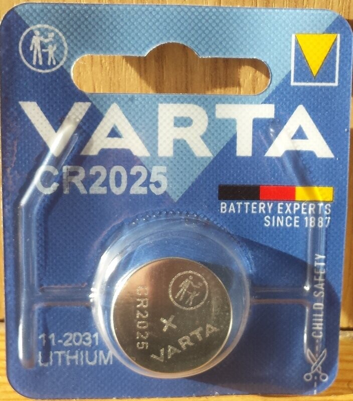 Varta Lithium Knopfzelle CR2025 3 V Varta Lithium Knopfzelle CR2025 3 V