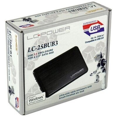 LC-Power Ext. USB 3.0 Festplatten Gehäuse SATA 6,35 cm (2,5")