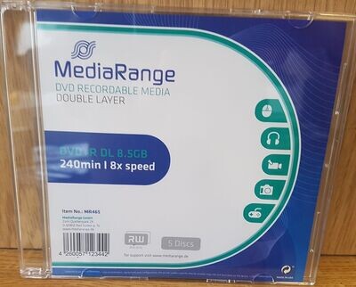 DVD+R 8,5 GB DL MediaRange Slim Case
