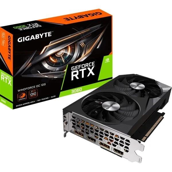 Gigabyte GF RTX3060 Windforce OC 12 GB PCI-E 4.0 Gigabyte GF RTX3060 Windforce OC 12 GB PCI-E 4.0