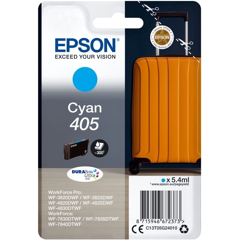 Epson Tintenpatrone 405 WF-7840 Cyan Epson Tintenpatrone 405 WF-7840 Cyan