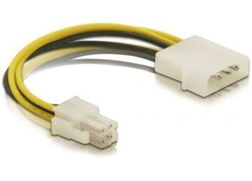 Stromadapter 4 pol. Molex auf 4 pol P4 Stecker Stromadapter 4 pol. Molex auf 4 pol P4 Stecker