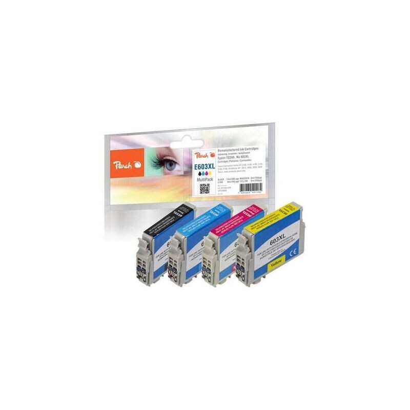 Peach Multipack für Epson Tinte 603XL XP-2100 Black, Cyan, Magenta u. Yellow Peach Multipack für Epson Tinte 603XL XP-2100 Black, Cyan, Magenta u. Yellow