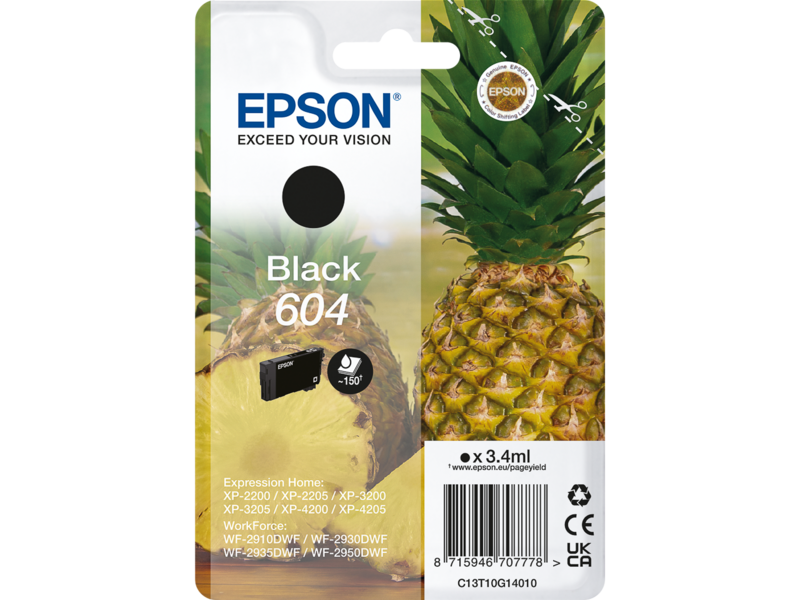 Epson Tintenpatrone 604 XP-2205 Black Epson Tintenpatrone 604 XP-2205 Black