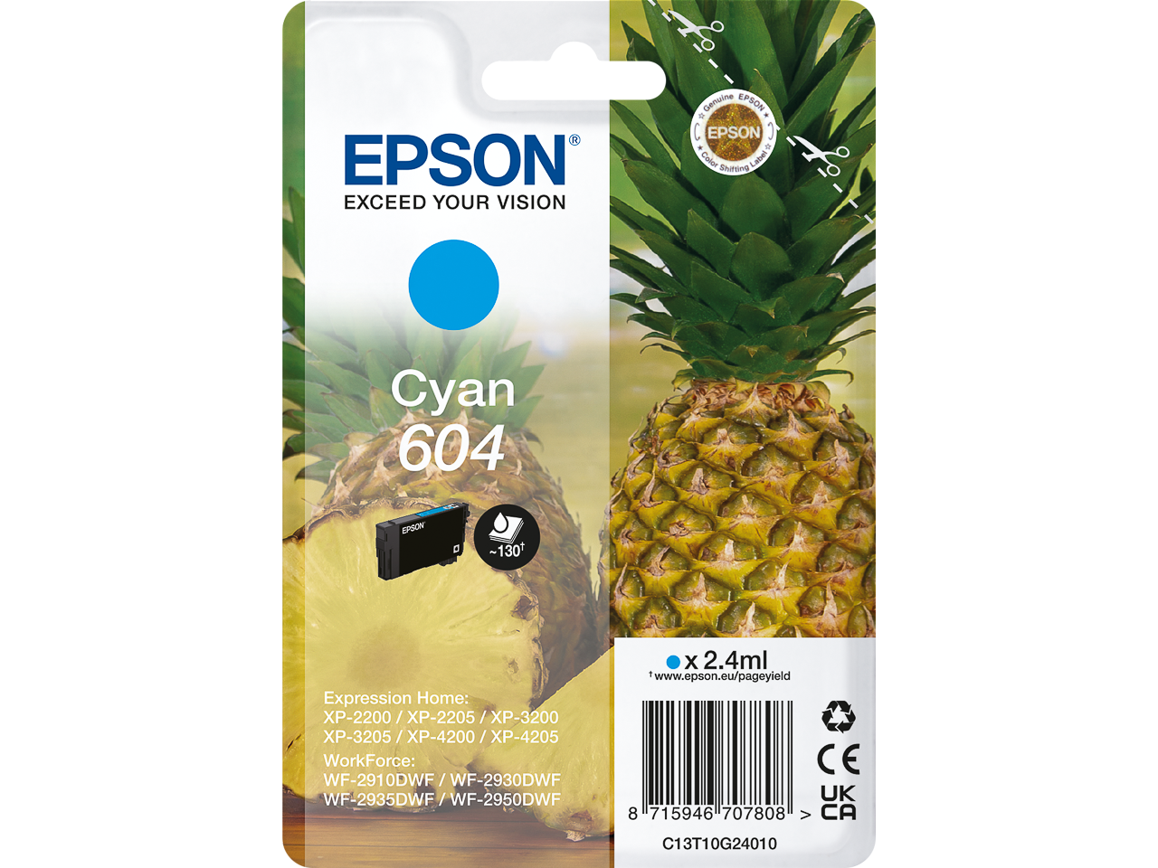 Epson Tintenpatrone 604 XP-2205 Cyan