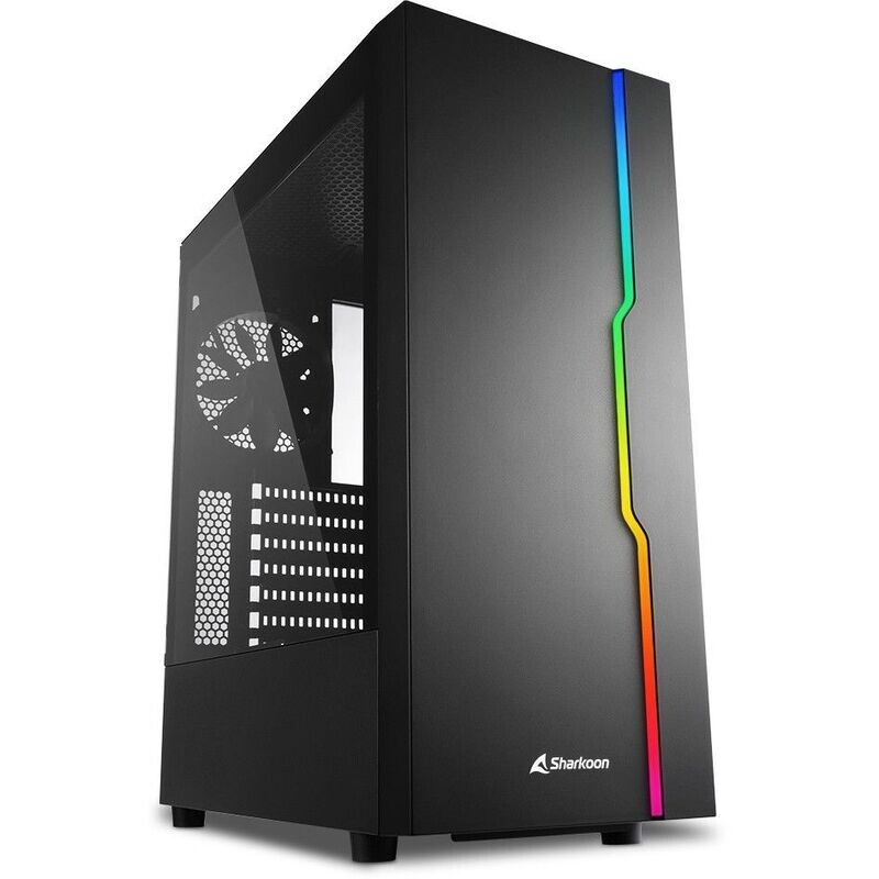 Miditower Sharkoon RGB Slider MDT Fenster o.NT Black Miditower Sharkoon RGB Slider MDT Fenster o.NT Black