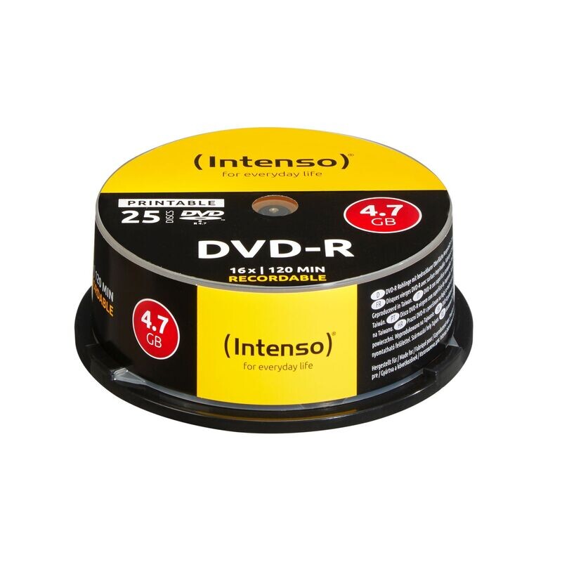 DVD-R 4,7 GB Intenso 25er Spinel DVD-R 4,7 GB Intenso 25er Spinel
