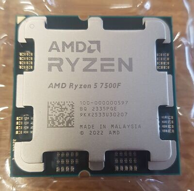 AMD Ryzen 5 7500F So. AM5 Tray (6x 3,7 GHz) - keine integr. Grafik