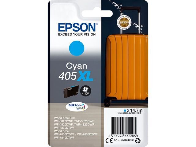 Epson Tintenpatrone 405XL WF-7840 Cyan Epson Tintenpatrone 405XL WF-7840 Cyan