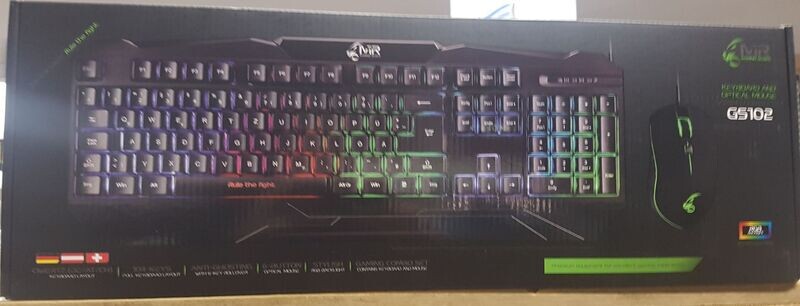 MediaRange Gaming Maus & Tastatur Set Schwarz RGB MediaRange Gaming Maus & Tastatur Set Schwarz RGB
