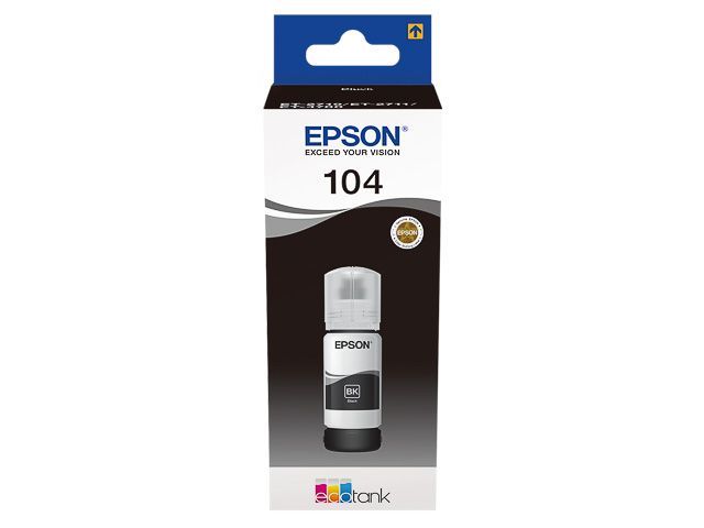 Epson 104 Tintenflasche für EcoTank Black Epson 104 Tintenflasche für EcoTank Black