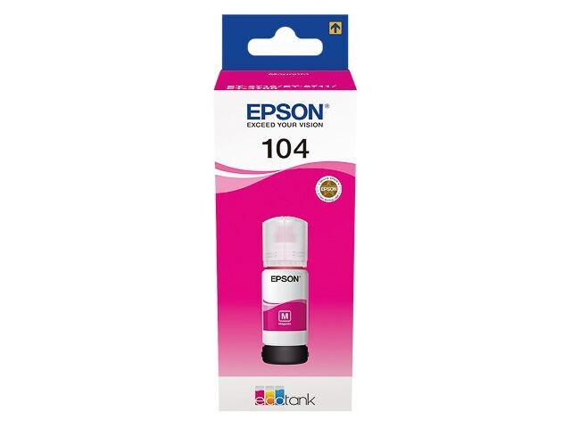 Epson 104 Tintenflasche für EcoTank Magenta Epson 104 Tintenflasche für EcoTank Magenta