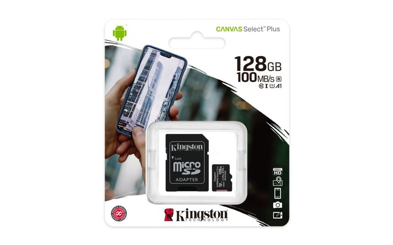 128 GB MikroSDXC Card Canvas Select Plus incl. Adapter 128 GB MikroSDXC Card Canvas Select Plus incl. Adapter