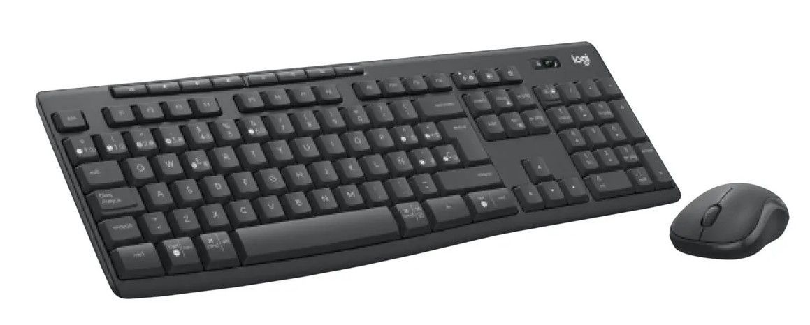 Logitech MK370 Wireless Keyboard + Maus Black for Business