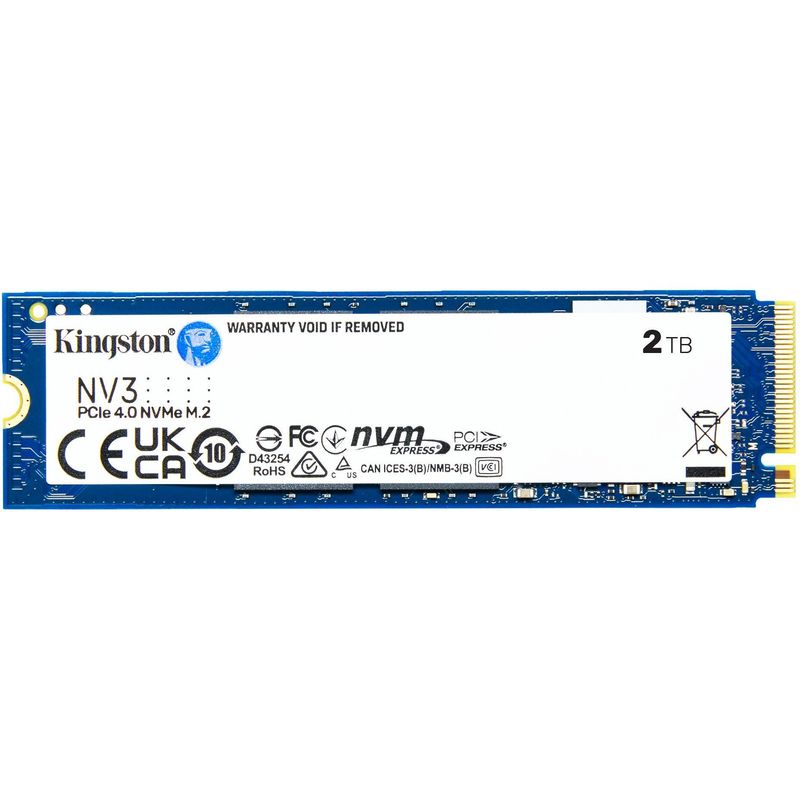 2 TB SSD Kingston NV3 M.2 NVMe PCI-E 4.0 2 TB SSD Kingston NV3 M.2 NVMe PCI-E 4.0