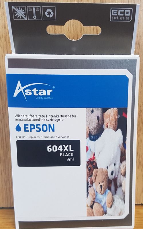 Astar Tintenpatrone für Epson 604XL XP-2205 Black Astar Tintenpatrone für Epson 604XL XP-2205 Black