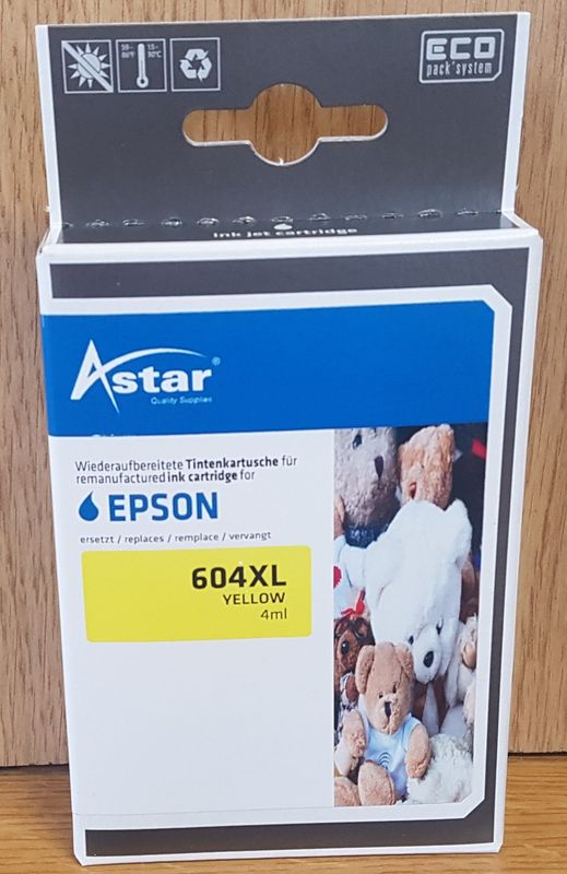 Astar Tintenpatrone für Epson 604XL XP-2205 Yellow Astar Tintenpatrone für Epson 604XL XP-2205 Yellow