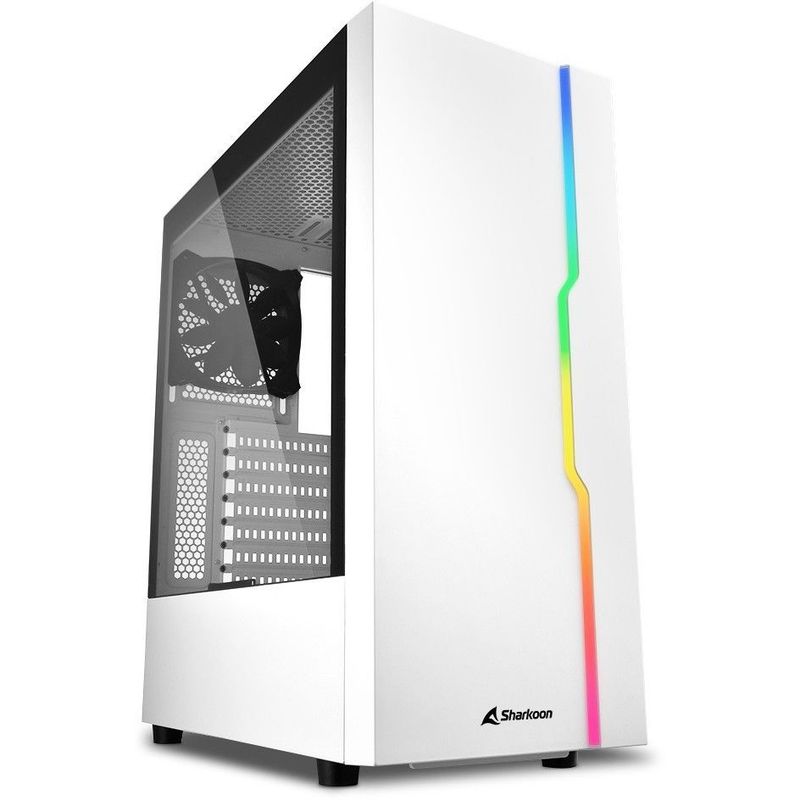 Miditower Sharkoon RGB Slider MDT Fenster o.NT White Miditower Sharkoon RGB Slider MDT Fenster o.NT White