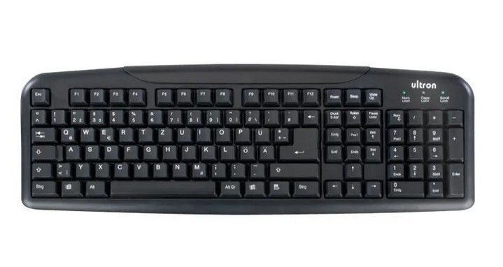 Tastatur Ultron UMT-400 Basic II USB Schwarz DE Retail Tastatur Ultron UMT-400 Basic II USB Schwarz DE Retail