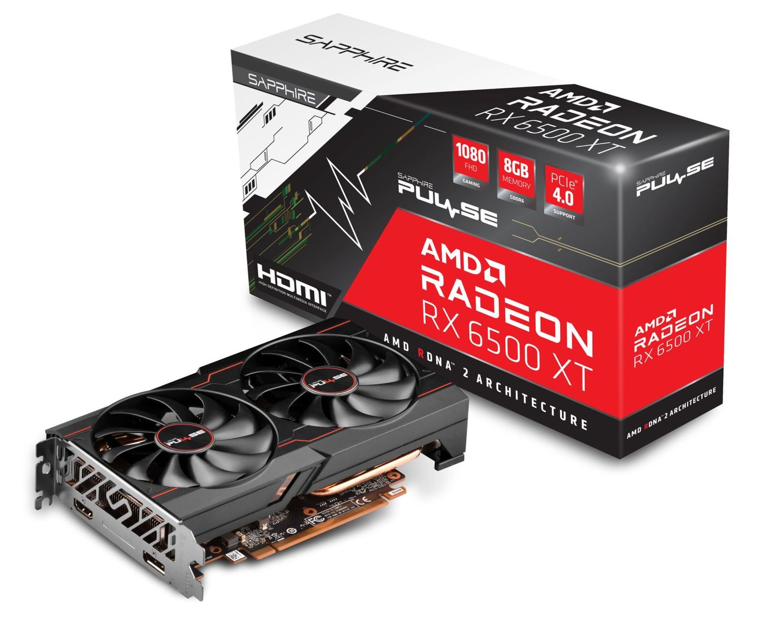 Sapphire Pulse  RX 6500 XT  8 GB PCI-E 4.0