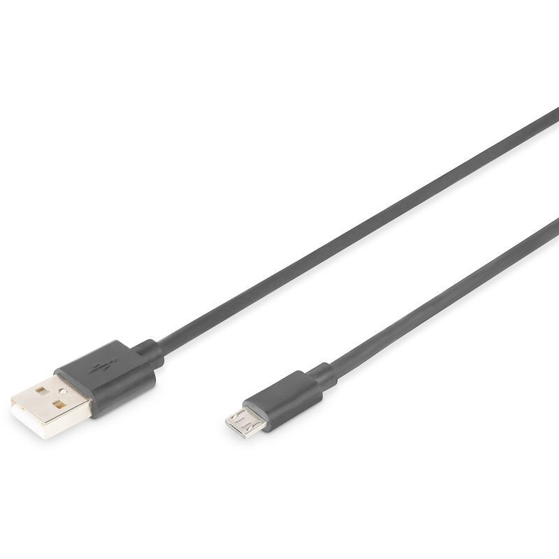 Digitus USB 2.0 Kabel  an Mikro-USB B 1 m  Schwarz