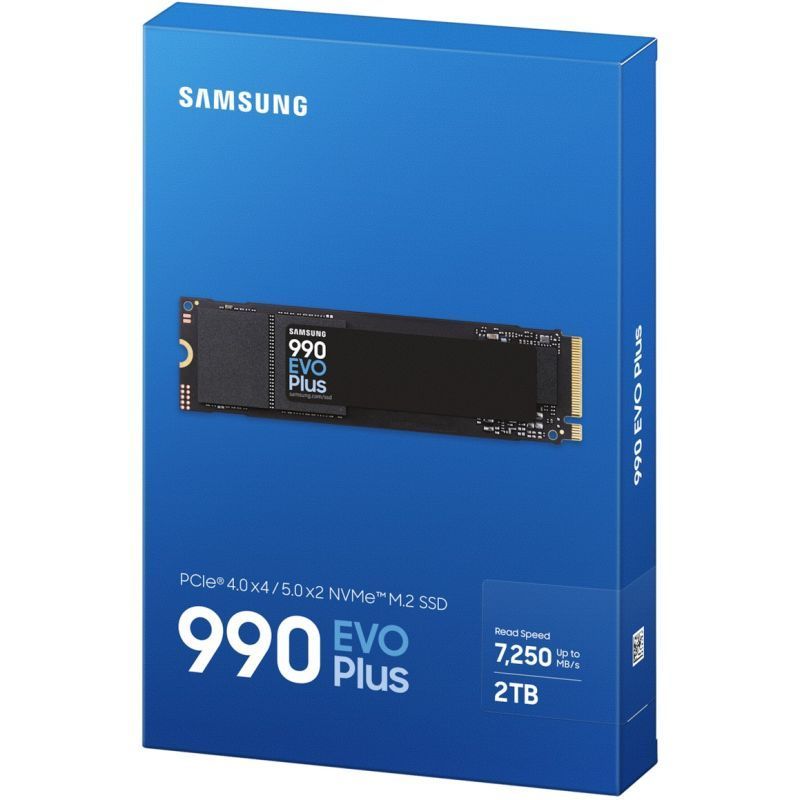 2 TB SSD Samsung 990 EVO Plus M.2  NVMe PCI-E 5.0 2 TB SSD Samsung 990 EVO Plus M.2  NVMe PCI-E 5.0