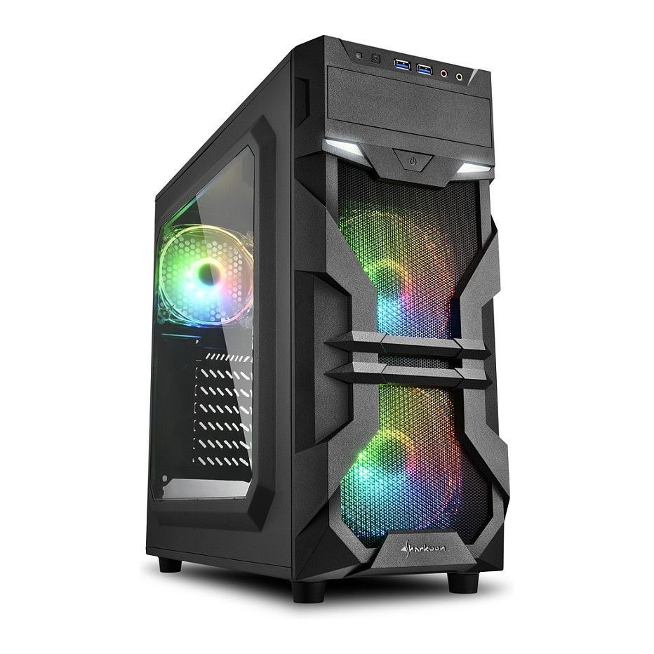 Miditower Sharkoon VG7-W RGB Fenster o.NT Black
