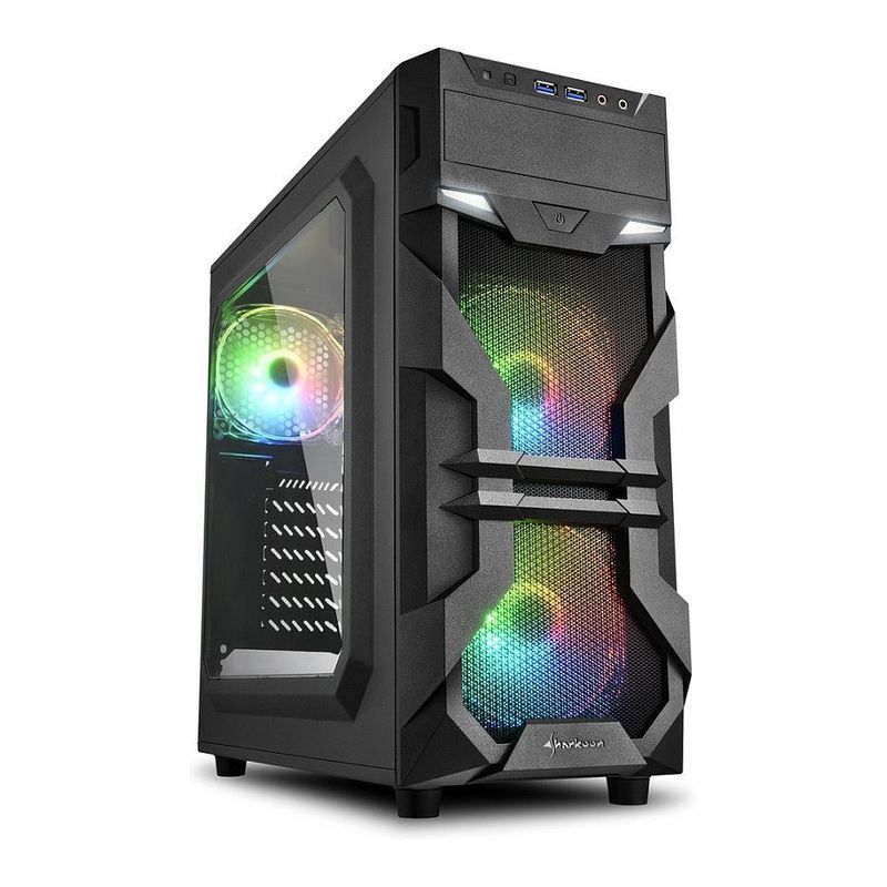 Miditower Sharkoon VG7-W RGB Fenster o.NT Black
