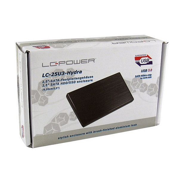 LC-Power LC-25U3-Hydra Ext. USB 3.0 Gehäuse 6,35 cm (2.5 LC-Power LC-25U3-Hydra Ext. USB 3.0 Gehäuse 6,35 cm (2.5") Sata schwarz