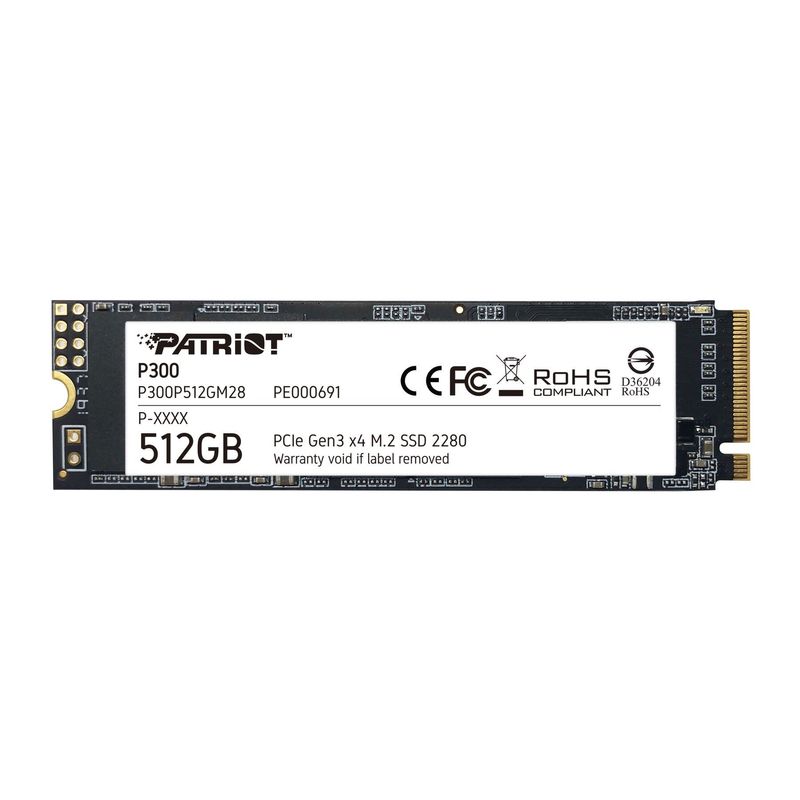 512 GB SSD Patriot P300 M.2  NVMe PCI-E 3.0