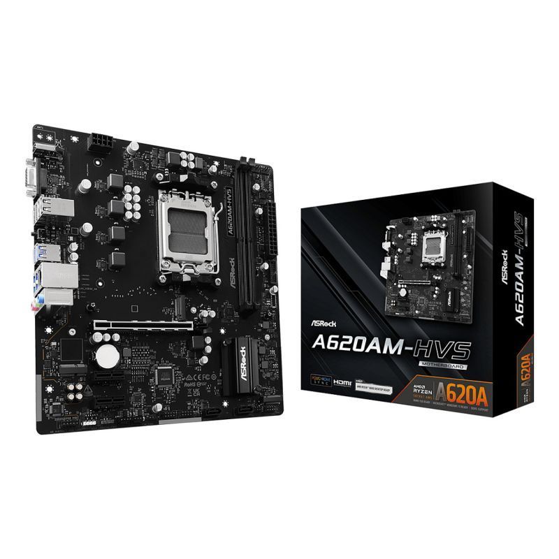 ASRock Mainboard A620AM-HVS So. AM5 ASRock Mainboard A620AM-HVS So. AM5