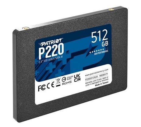 512 GB SSD Patriot P220  SATA3