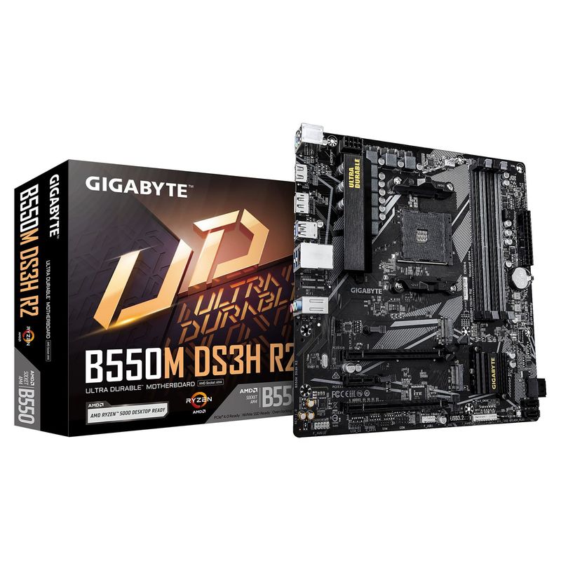 Gigabyte Mainboard B550M DS3H R2 So. AM4 Gigabyte Mainboard B550M DS3H R2 So. AM4