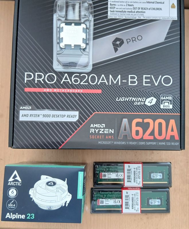 Aufrüstkit AMD Ryzen 5 8500G So. AM5 Tray, MSI Mainboard PRO A620AM-B EVO u. 16 GB DDR5 Kingston Value 5600 MHz Aufrüstkit AMD Ryzen 5 8500G So. AM5 Tray, MSI Mainboard PRO A620AM-B EVO u. 16 GB DDR5 Kingston Value 5600 MHz