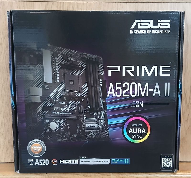 Asus Mainboard Prime A520M-A II/CSM So. AM4 Asus Mainboard Prime A520M-A II/CSM So. AM4